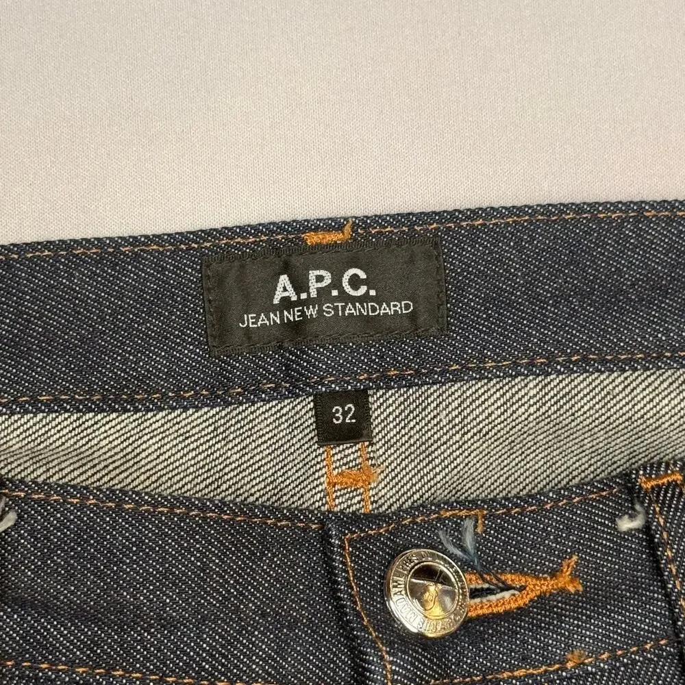 A.P.C. Jean New Standard Selvedge Denim Jeans Men's 32x34 Minimalist